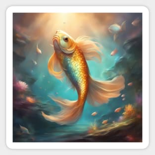 Tempestuous adventure pose Sticker